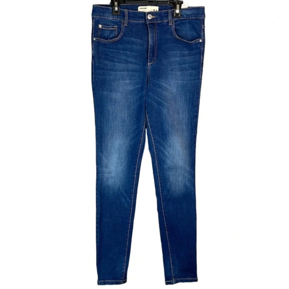 Garage Retro High Waist Jegging Jeans Blue dark Wash Stretch Size 11 - Picture 2 of 11